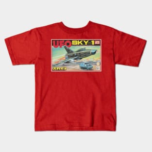 Vintage Model Kit Box Art - UFO Sky-1 Kids T-Shirt